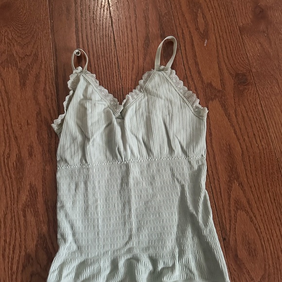 Mint Green Lace Trim Cami Top - Picture 1 of 1